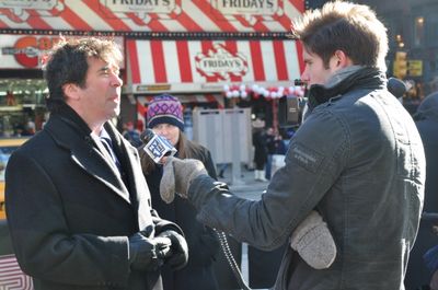 NY1 correspondant interviewing Dr. Allen Hershkowitz Photo